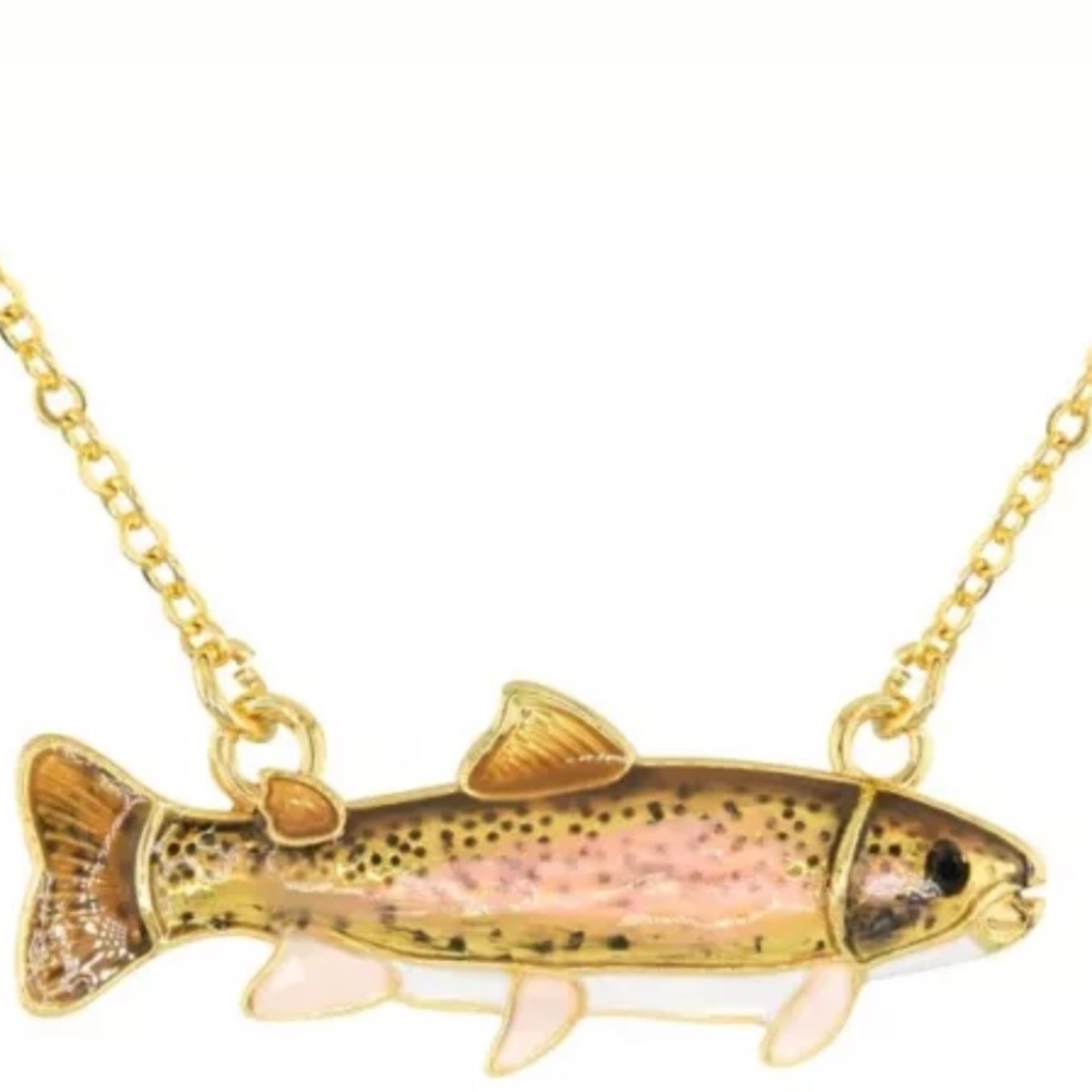 Cabela’s Amanda Blu Rainbow Trout Necklace 21”
